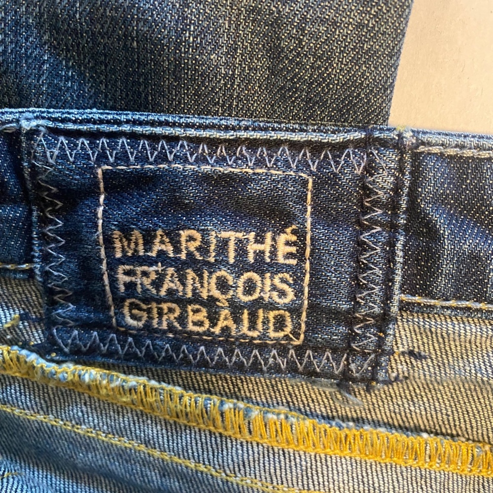 Marithe Francois Girbaud Jeans Button Pocket Cotton Blend 28